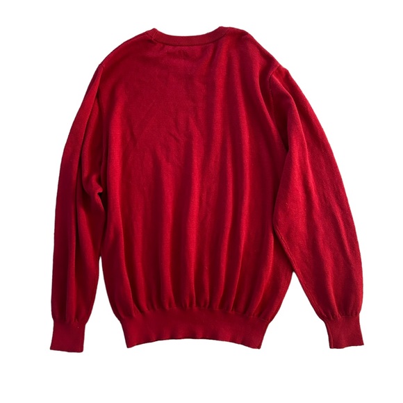NWT Red Long Sleeve Crewneck Sweater M - Picture 4 of 6